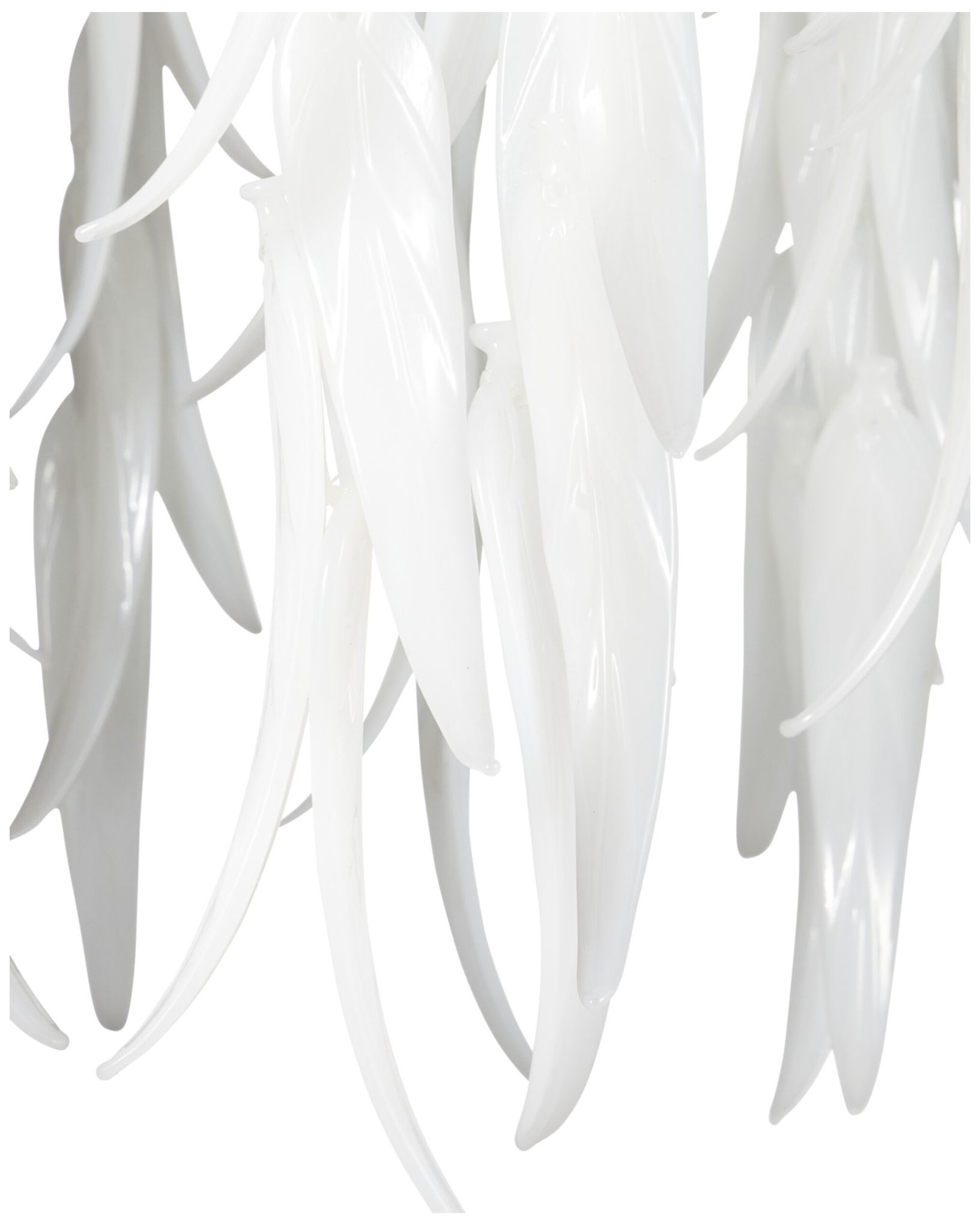 Image 3 Currey & Company Glen Arbor 14"W Silver Leaf, Silver Pendant more views