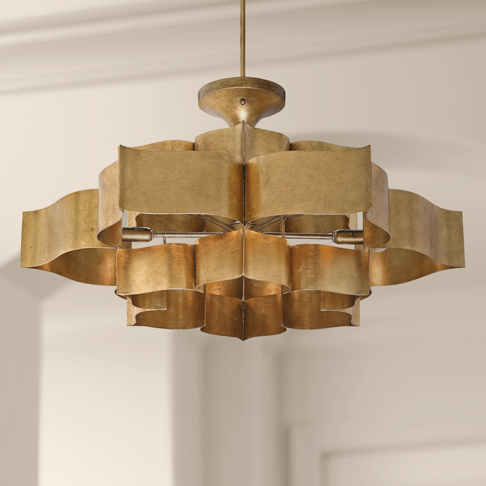 Currey & Company Grand Lotus Gold Collection