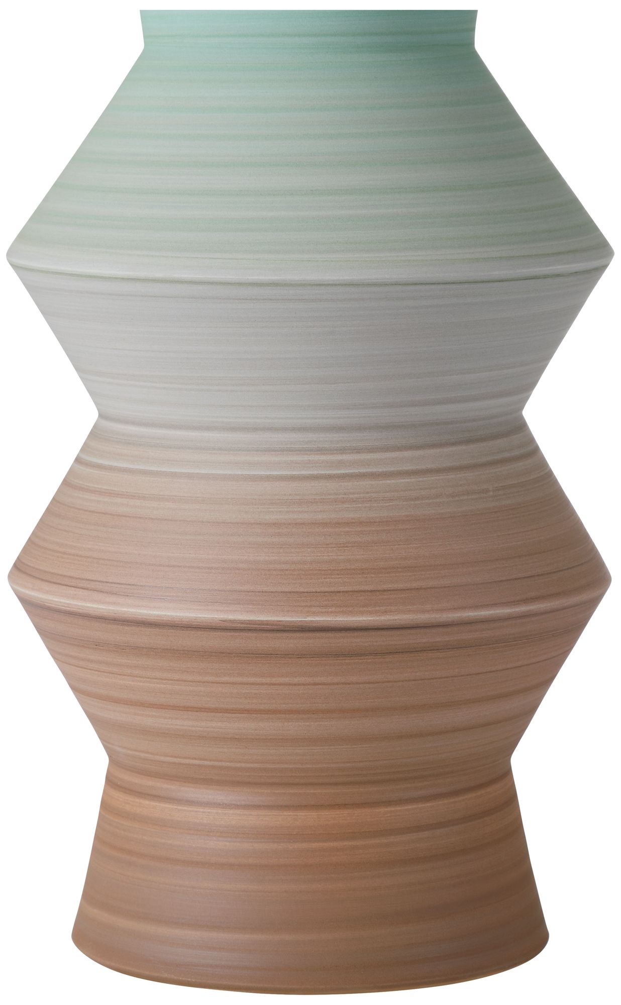 Image 3 Currey & Company Happy 80's Brown & Pale Blue Vase Set of 2 more views