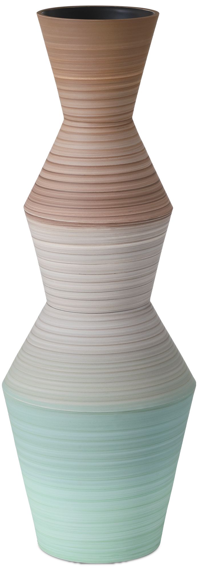 Image 7 Currey & Company Happy 80's Brown & Pale Blue Vase Set of 2 more views