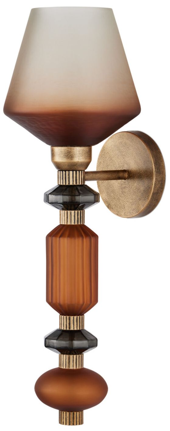 Image 4 Currey & Company Mandeville 26" High Antique Gold Wall Sconce more views