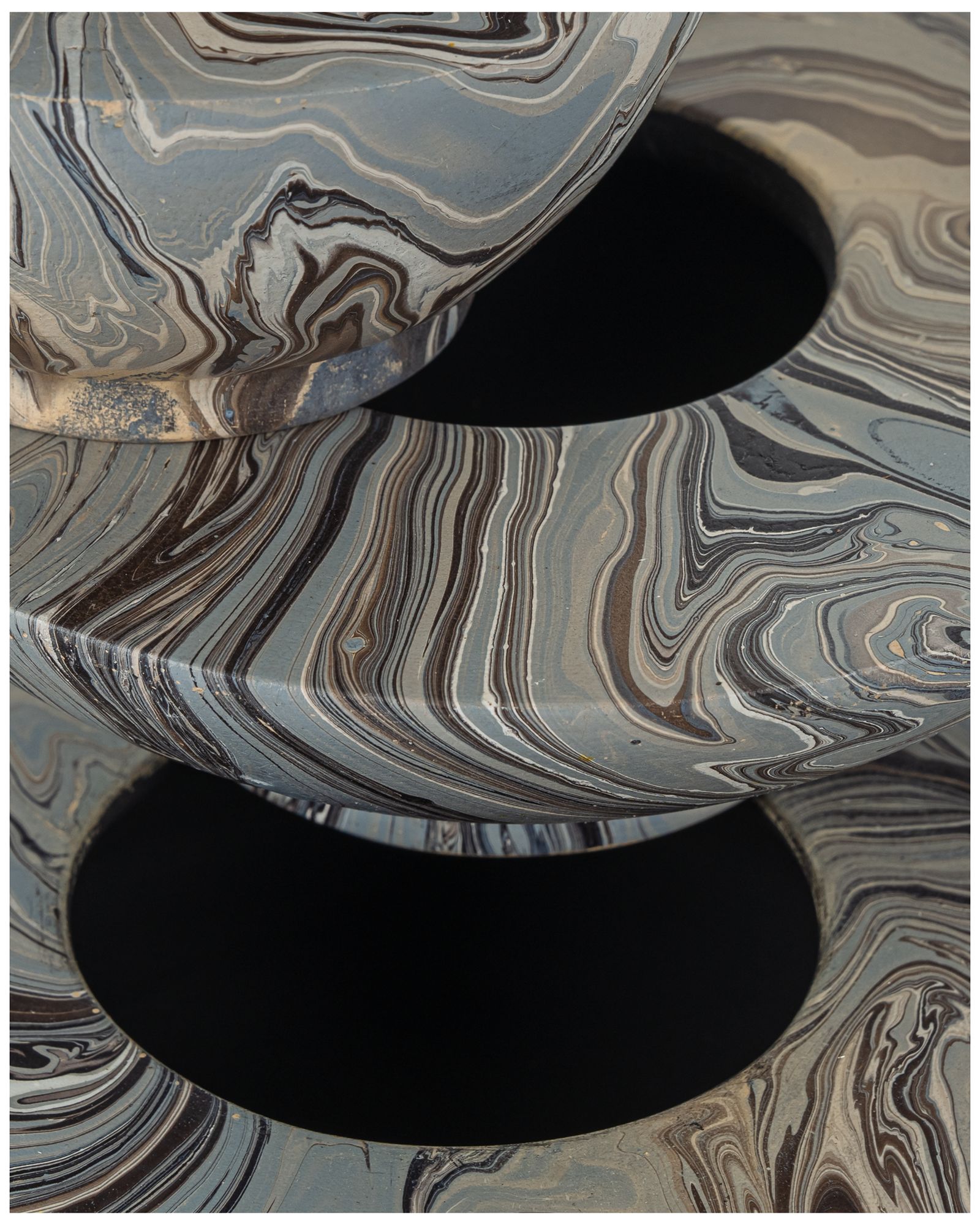 Image 3 Currey & Company Marbleized Stacking Box Set of 3 more views