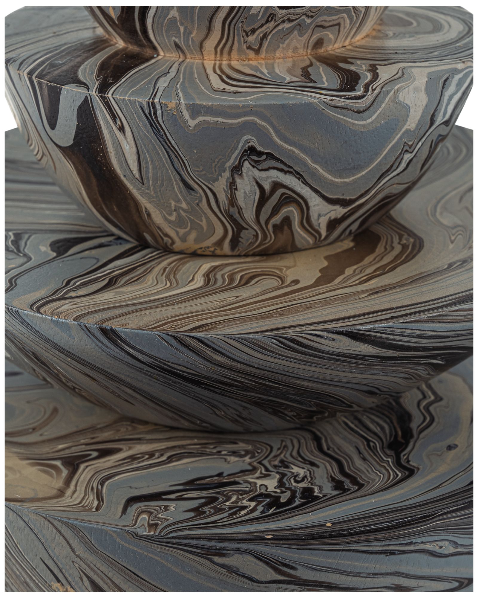 Image 4 Currey & Company Marbleized Stacking Box Set of 3 more views