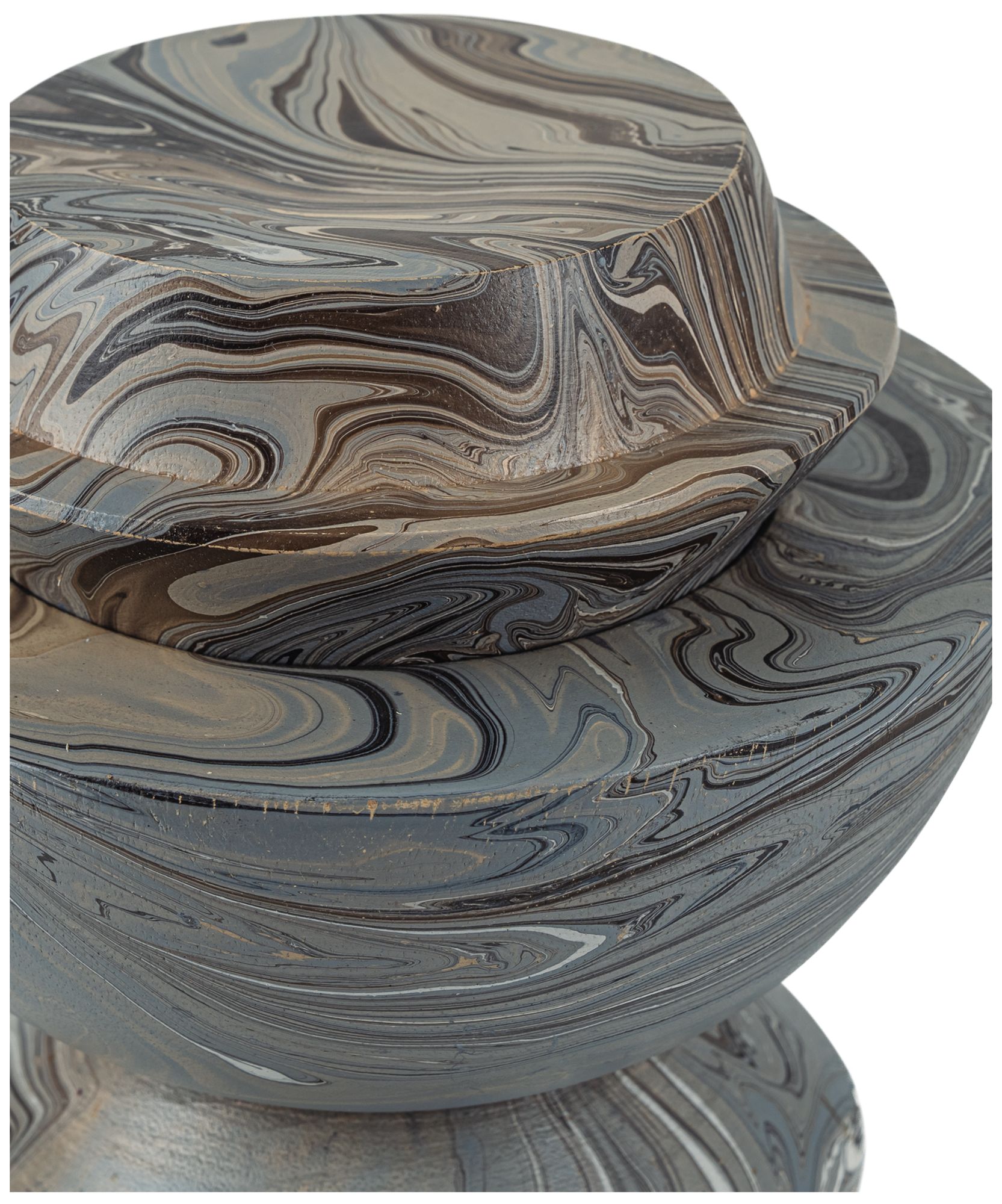 Image 5 Currey & Company Marbleized Stacking Box Set of 3 more views