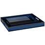 1_Currey & Company Navy Lacquer Tray Set of 2