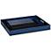 Currey & Company Navy Lacquer Tray Set of 2