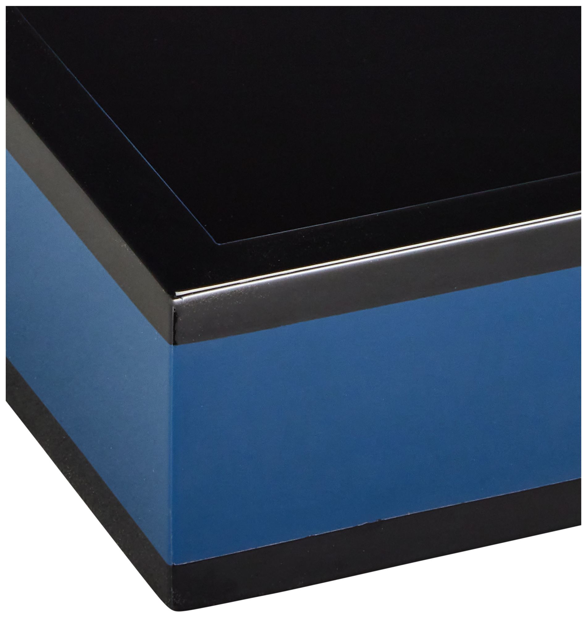 Image 2 Currey & Company Navy Lacquer Tray Set of 2 more views