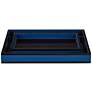 3_Currey & Company Navy Lacquer Tray Set of 2 more views