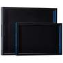 4_Currey & Company Navy Lacquer Tray Set of 2 more views