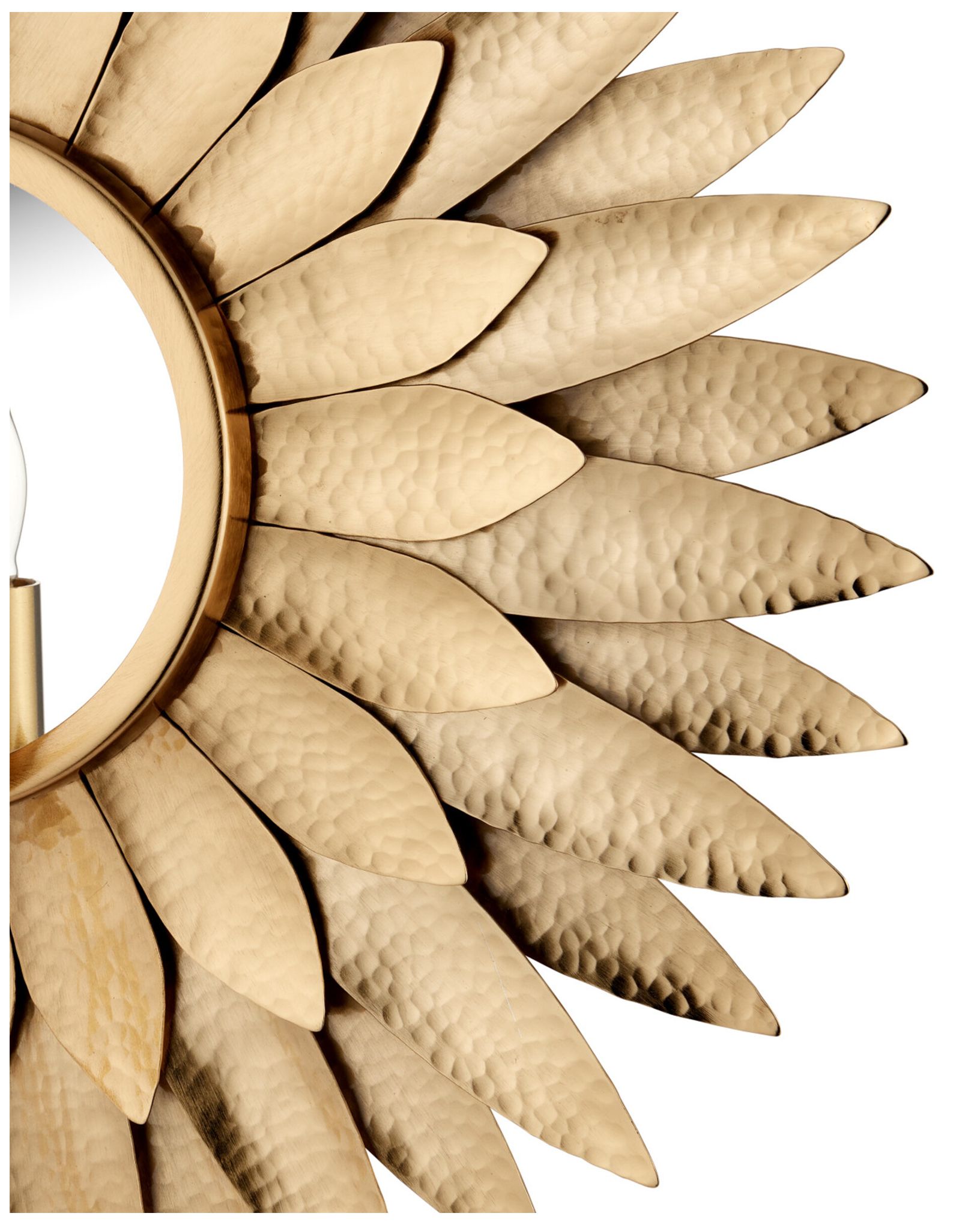 Image 2 Currey & Company Plumage 19" High Antique Brass Wall Sconce more views