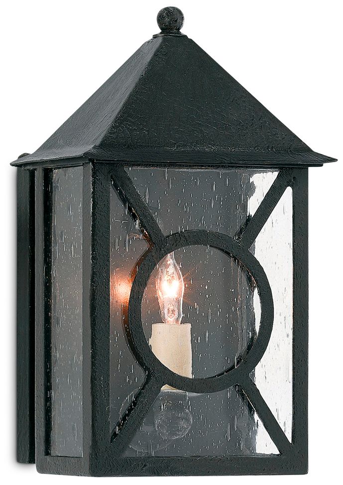Currey & Company Ripley 12" High Midnight Outdoor Wall Sconce