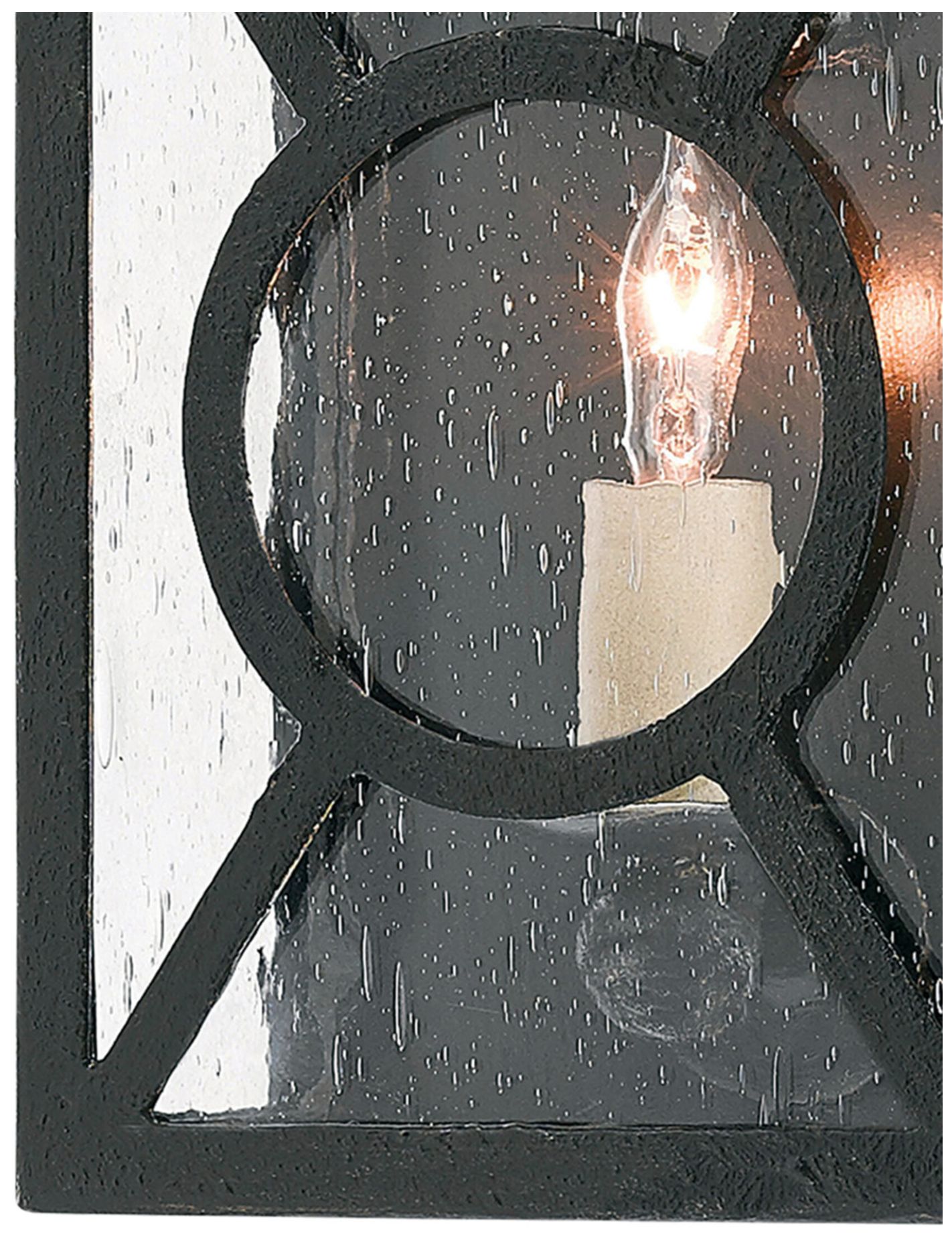 Image 2 Currey & Company Ripley 12" High Midnight Outdoor Wall Sconce more views