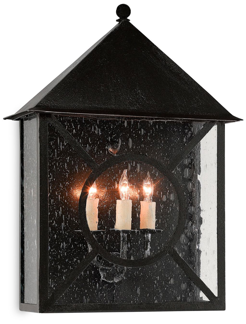 Currey & Company Ripley 20" High Midnight Outdoor Wall Sconce