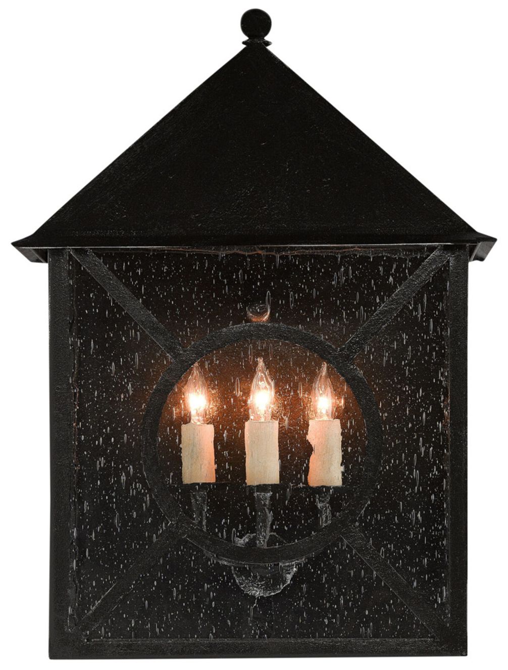 Image 3 Currey & Company Ripley 20" High Midnight Outdoor Wall Sconce more views