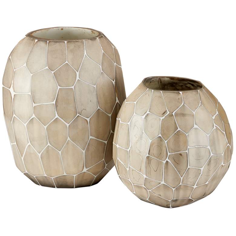 Image 1 Currey & Company Runnell Glass Vase Set of 2