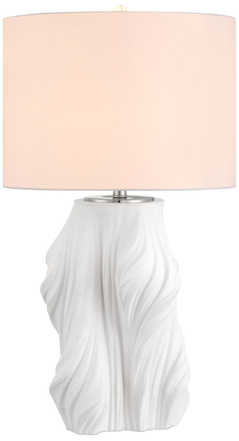 Currey & Company Watershed 30" High White Table Lamp