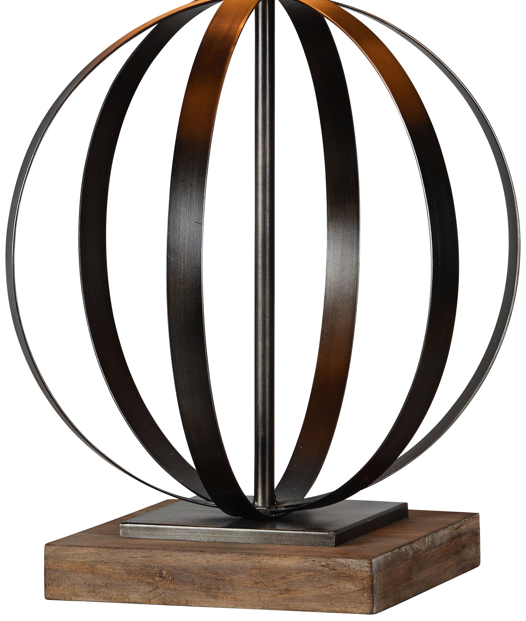 metal orb table lamp