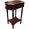 Currin 22" Wide  Cherry Finish Traditional Side Table