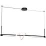 2_Cursive 54" Wide Black LED Linear Pendant