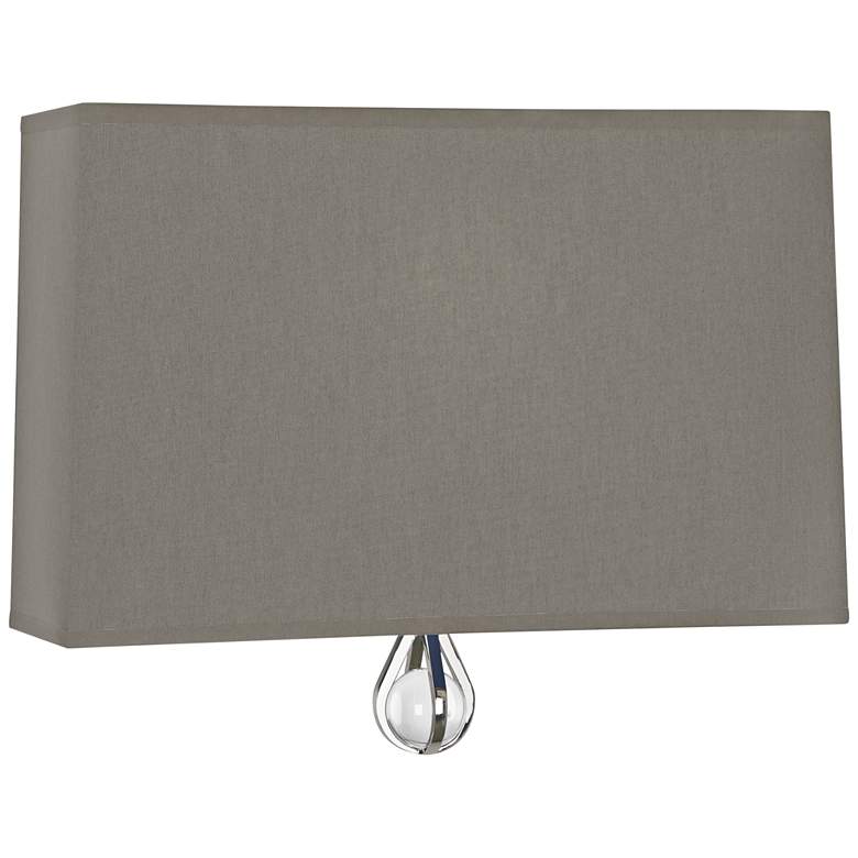 Image 1 Curtis 9" High Carter Gray with Ink Blue Lining Wall Sconce