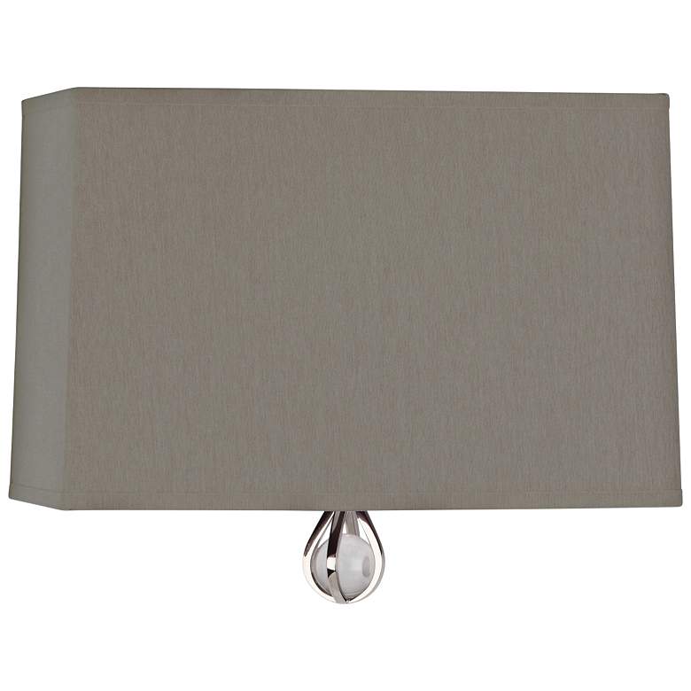 Image 1 Curtis 9 inch High Carter Gray with Mayo Teal Lining Wall Sconce