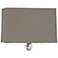 Curtis 9" High Carter Gray with Mayo Teal Lining Wall Sconce