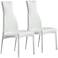 Curtis White Faux Leather Dining Chair Set of 2