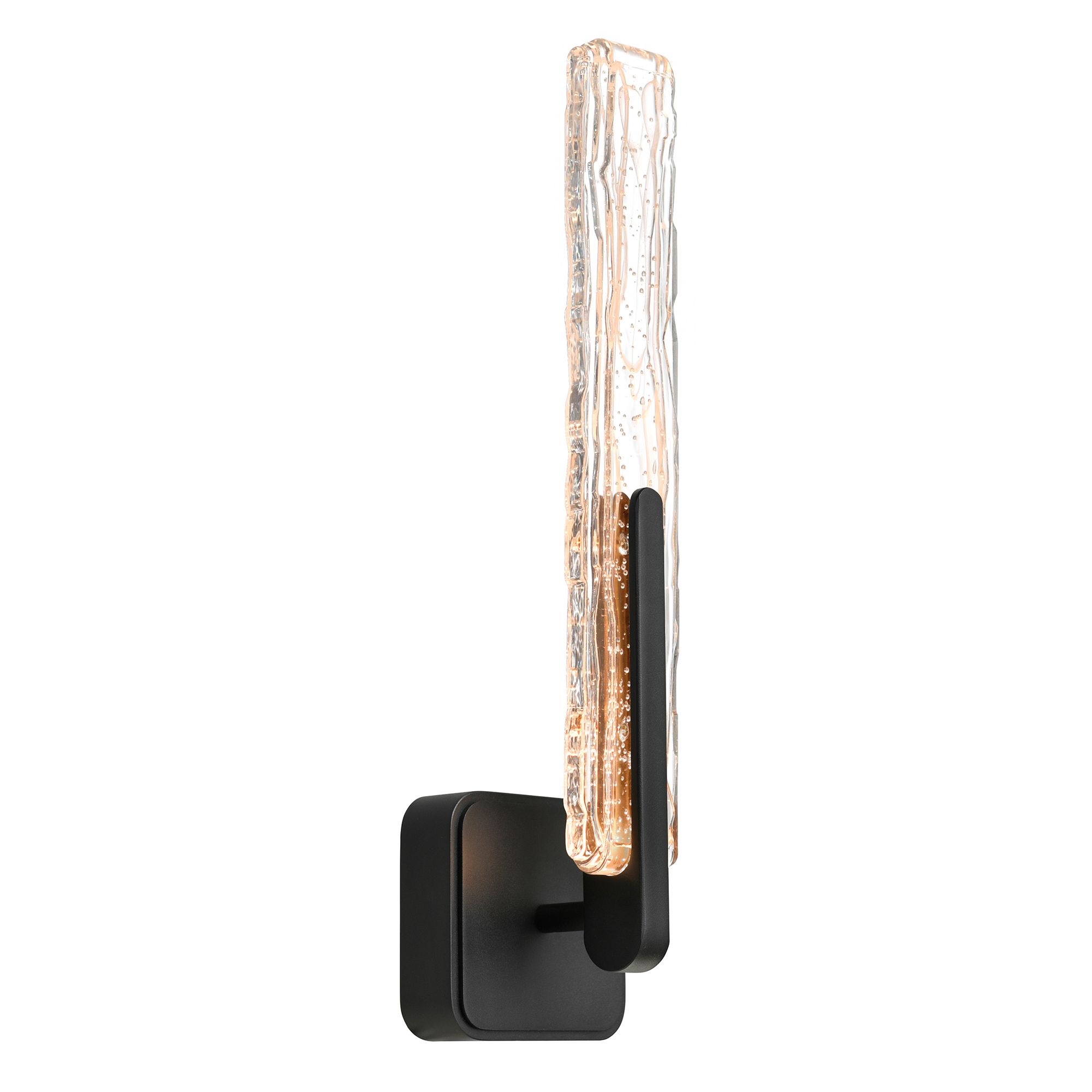 Image 3 Curva Integrated LED 19in Sand Black Indoor-Outdoor Wall Light more views