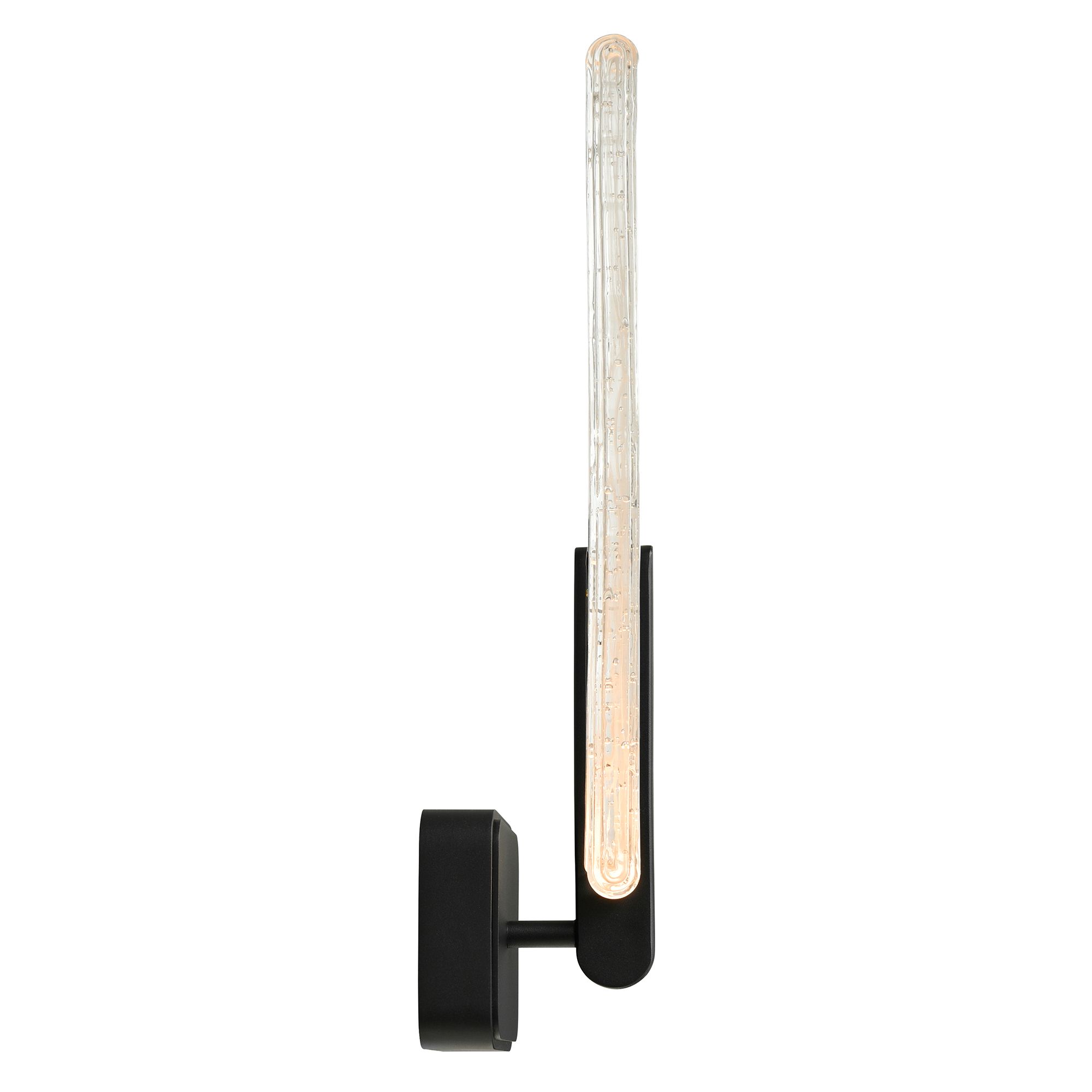 Image 4 Curva Integrated LED 19in Sand Black Indoor-Outdoor Wall Light more views