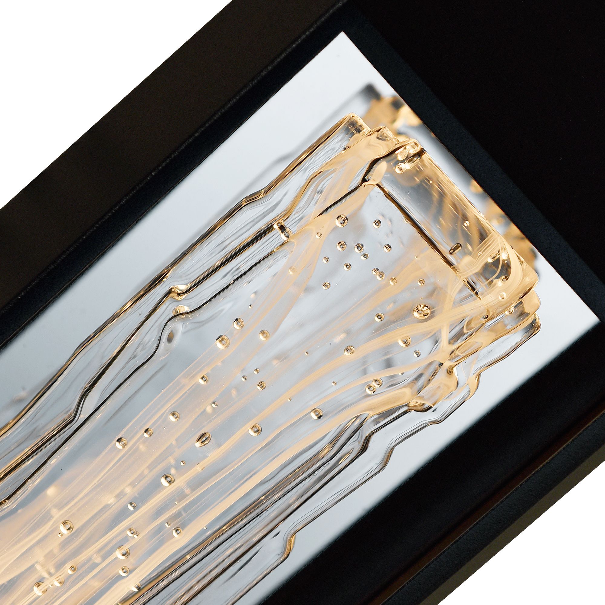 Curva Integrated LED 44in Sand Black Outdoor Wall Light