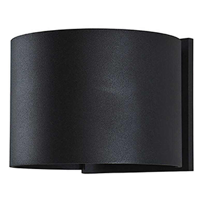 Image 4 Curve 4 1/2" High Black 2-Light LED Outdoor Wall Light more views