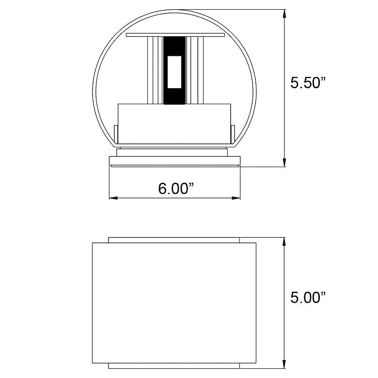 Image 2 Curve 4 1/2" High Bronze 2-Light LED Outdoor Wall Light more views