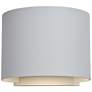 Curve 5" White LED Outdoor Wall Sconce