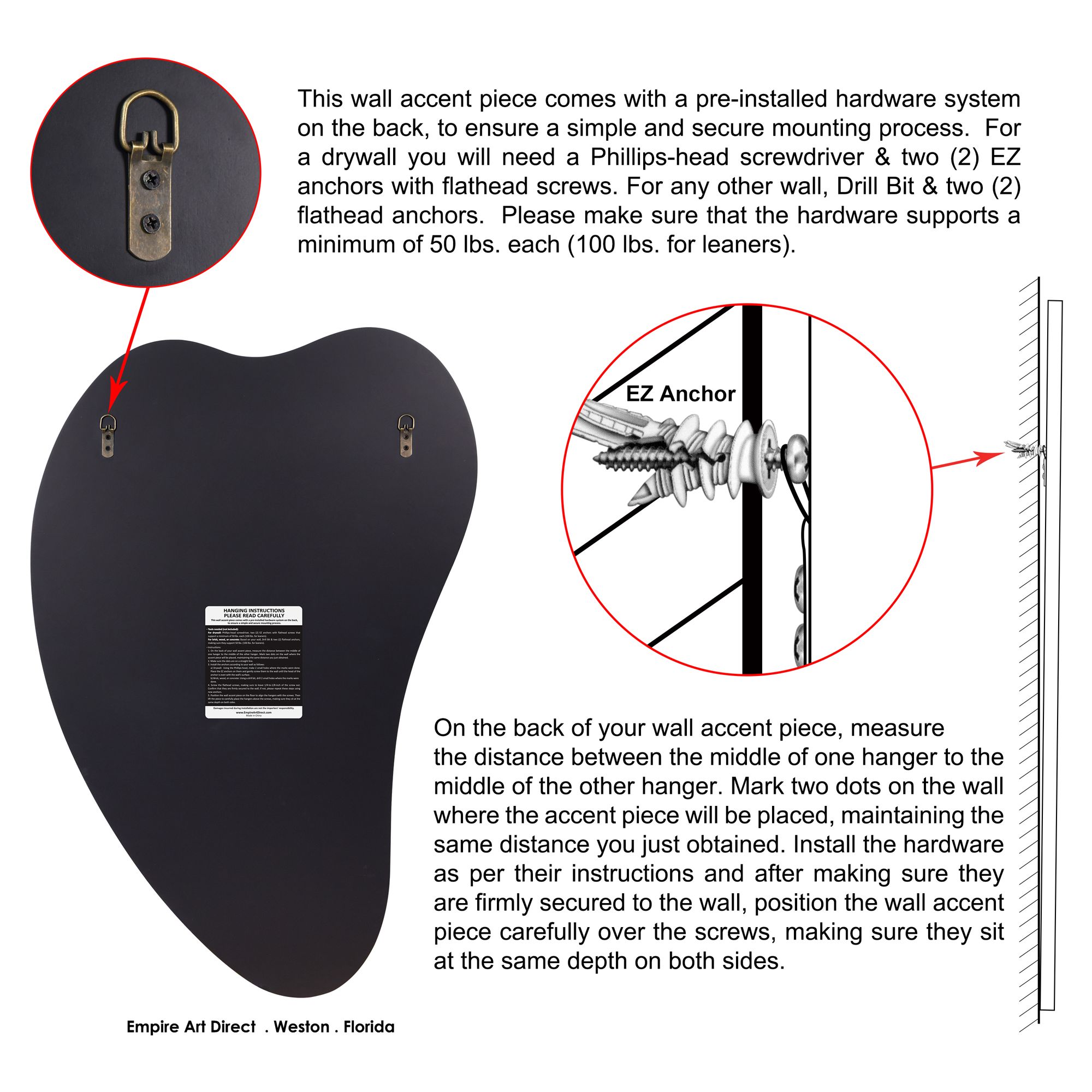 Image 7 Curved Harmony Wall Mirror, 36"x24" Irregular Frameless Mirror more views