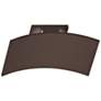 Curved Shield 11"H Textured Bronze LED Outdoor Wall Light