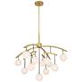 2_Curven 42" Wide Legacy Brass 13-Light Chandelier