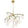 3_Curven 42" Wide Legacy Brass 13-Light Chandelier more views
