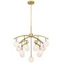 5_Curven 42" Wide Legacy Brass 13-Light Chandelier more views