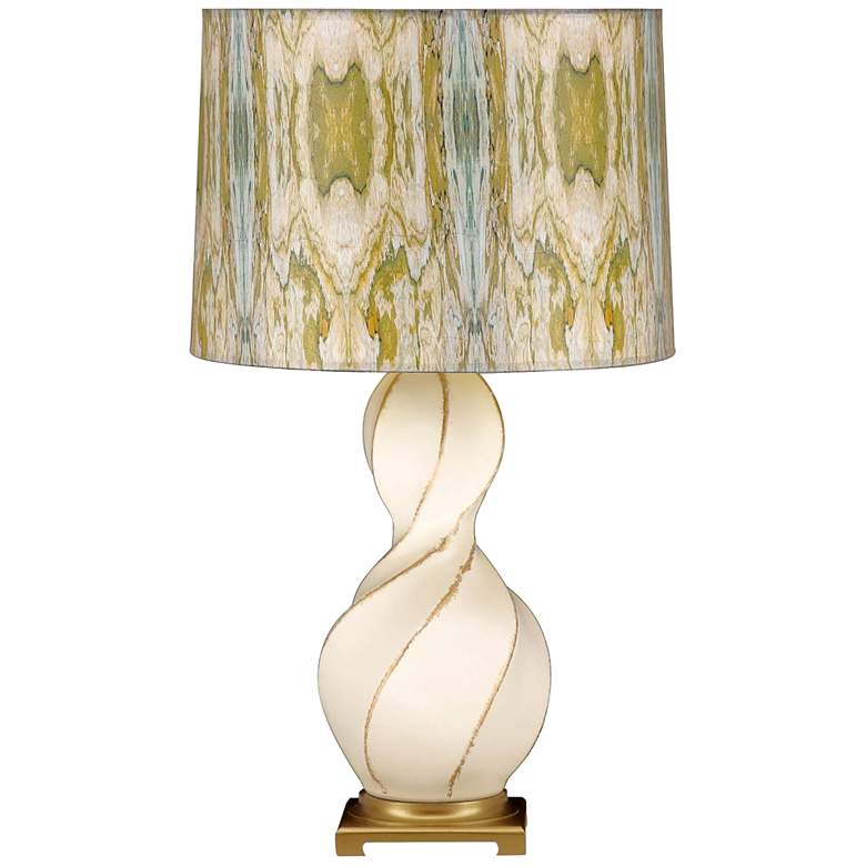 Image 2 Curves 29" High Modern Ivory Ceramic Twist Table Lamp