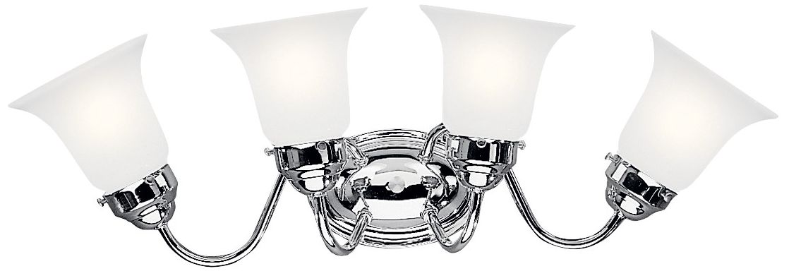 Image 2 Curves 4-Light 8.5-in Chrome Bell Vanity Light more views