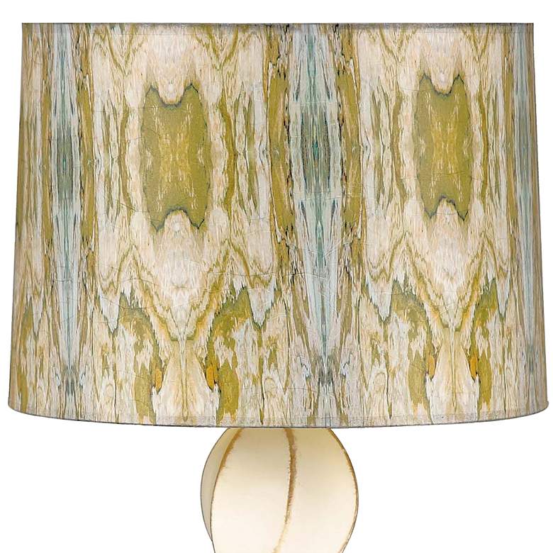Image 3 Curves Ivory Ceramic Twist Table Lamp more views