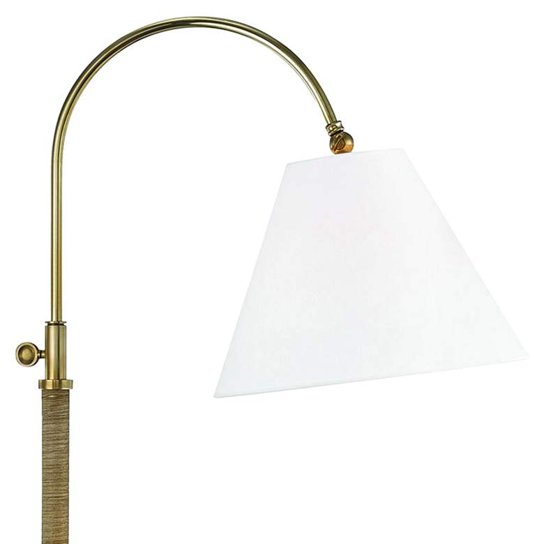 Image 3 Curves No.1 Aged Brass Adjustable Floor Lamp more views