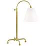 Curves No.1 Aged Brass Adjustable Table Lamp