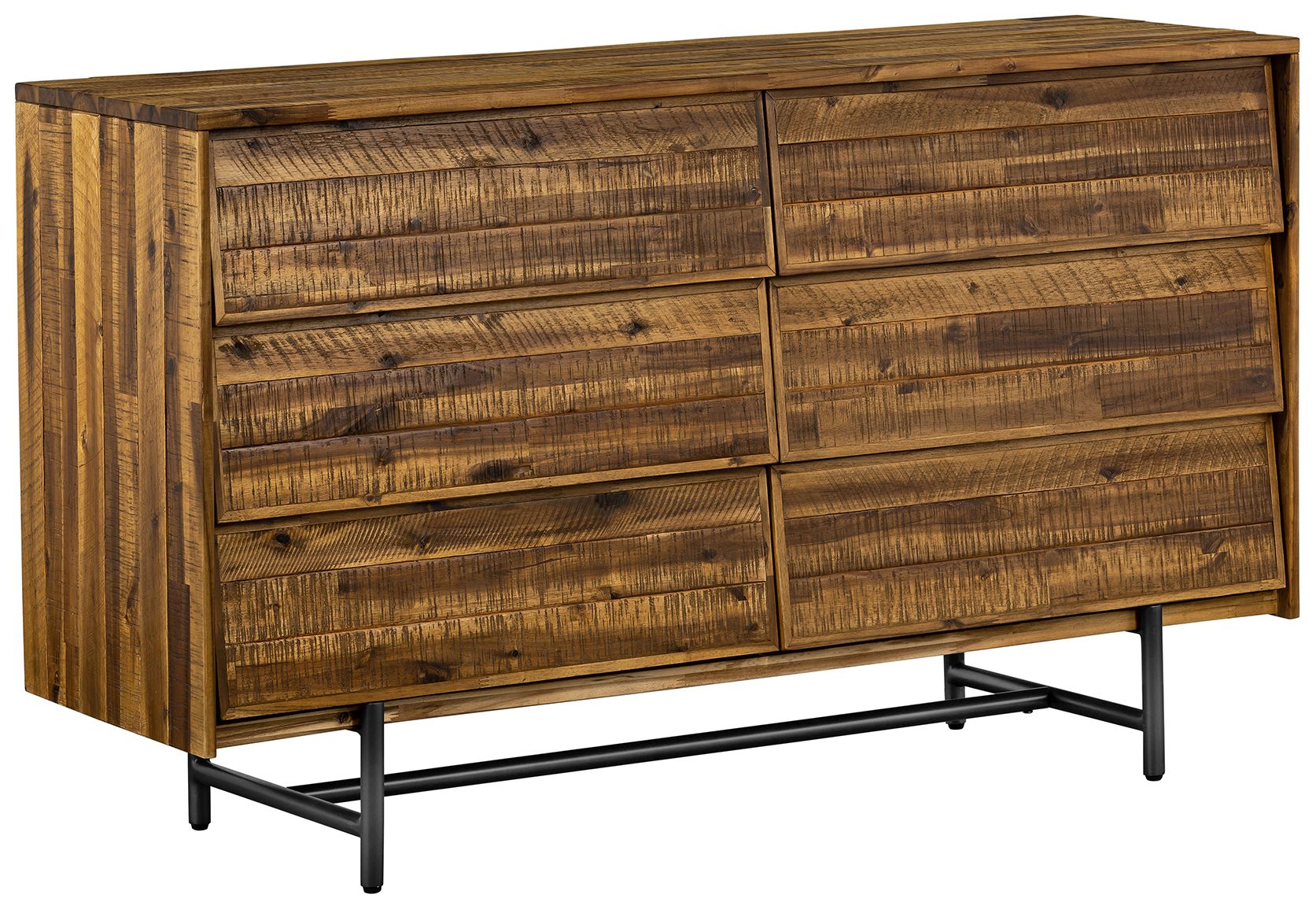 Image 3 Cusco Dresser with 6 Drawers in Rustic Acacia Wood more views