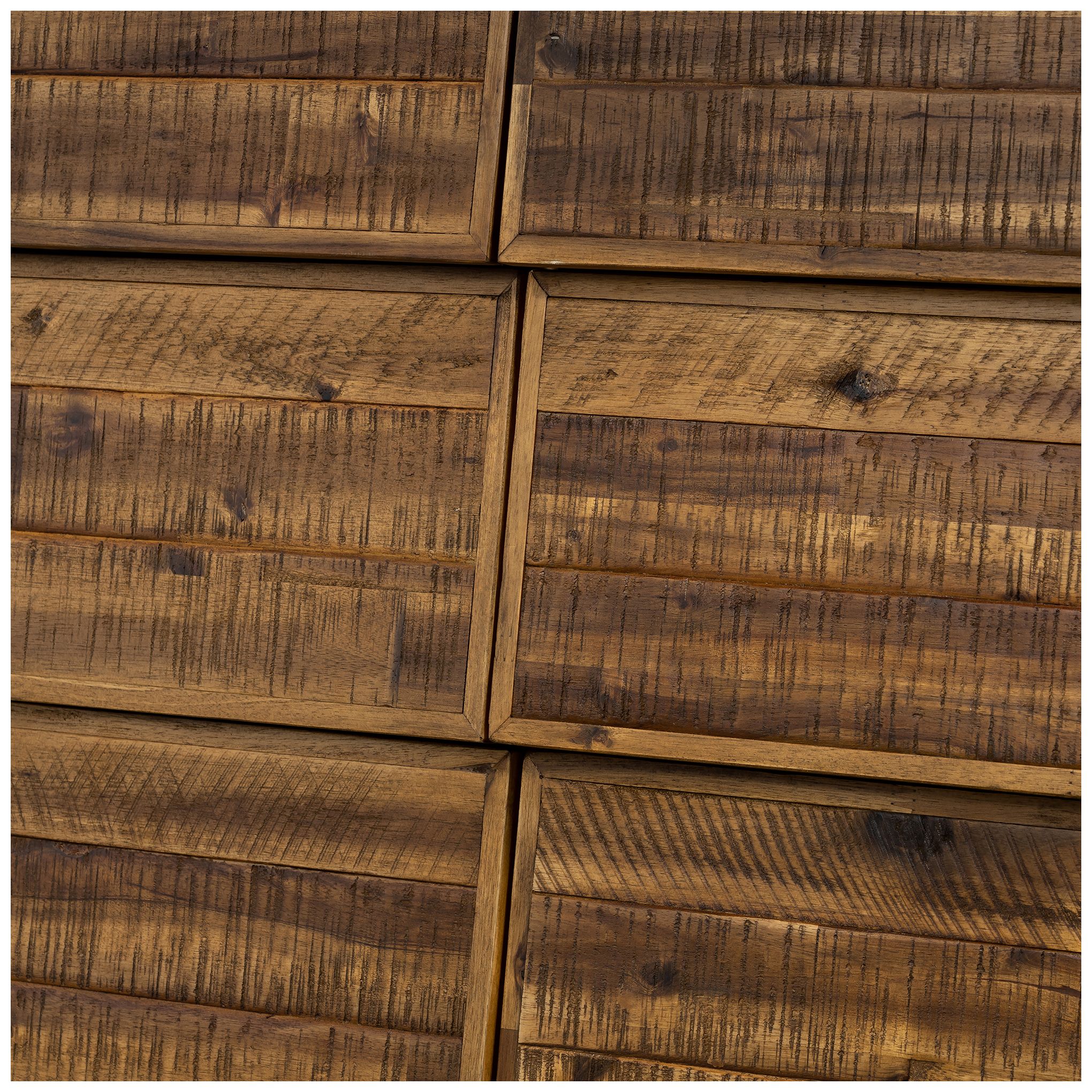 Cusco Dresser with 6 Drawers in Rustic Acacia Wood