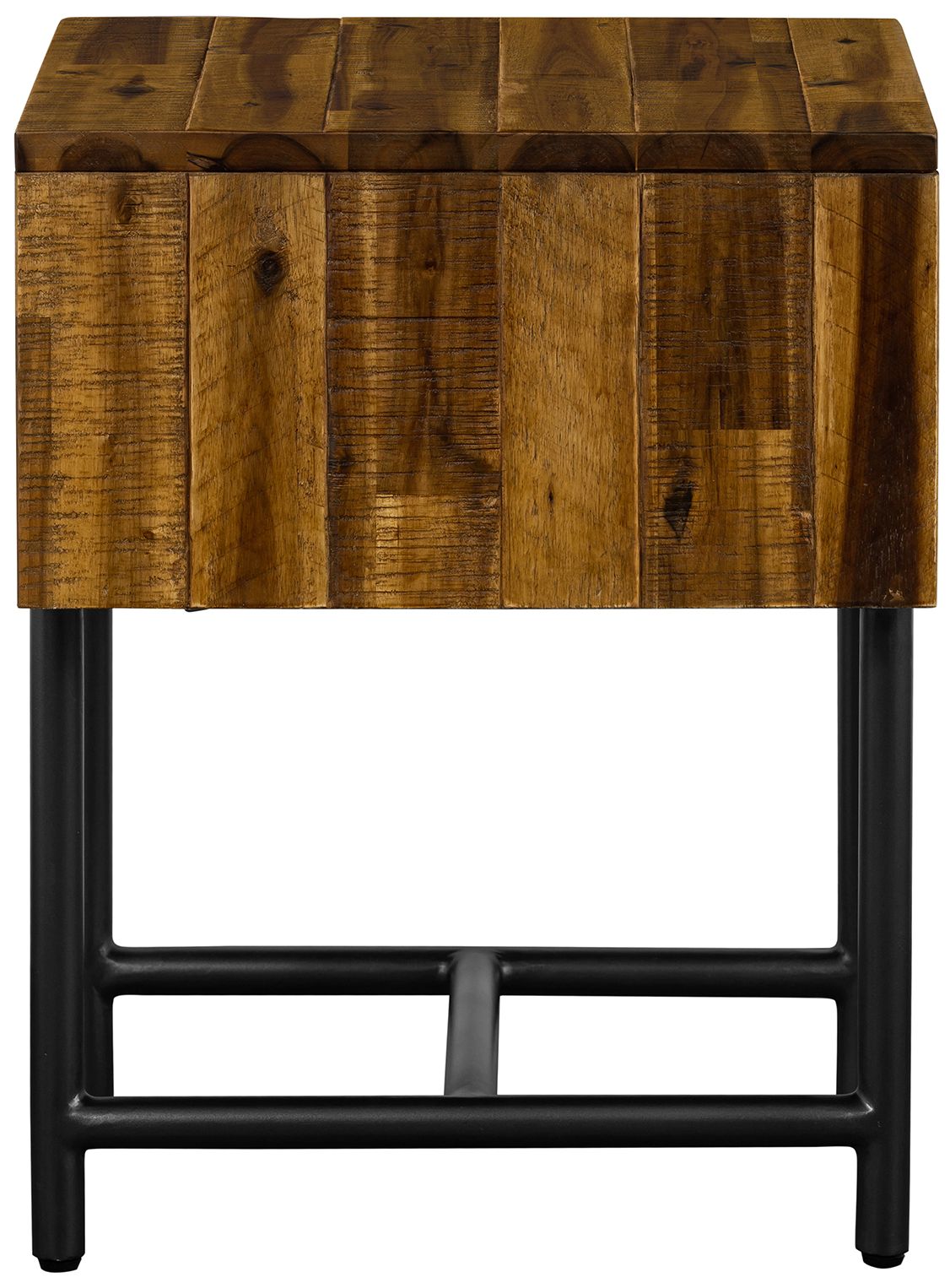 Image 5 Cusco Nightstand with 1 Drawer in Rustic Acacia Wood more views