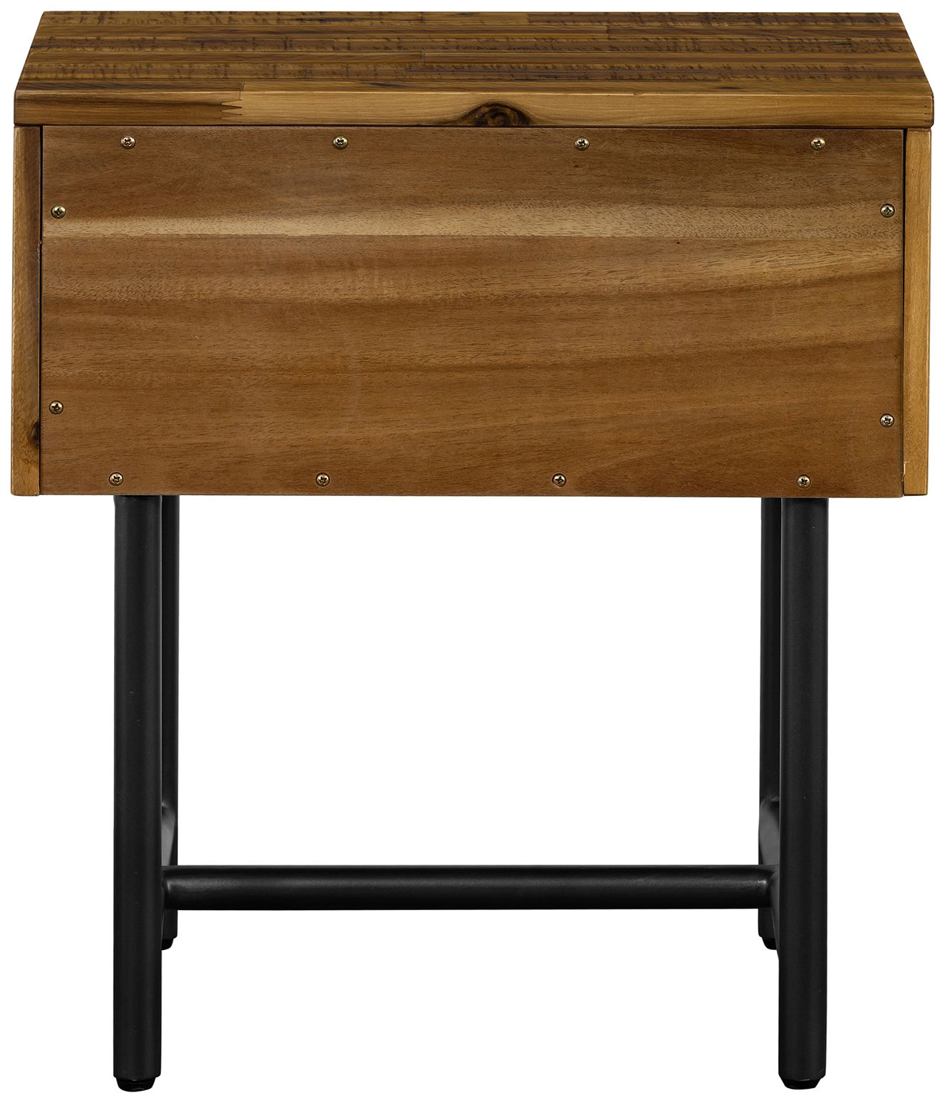 Image 6 Cusco Nightstand with 1 Drawer in Rustic Acacia Wood more views