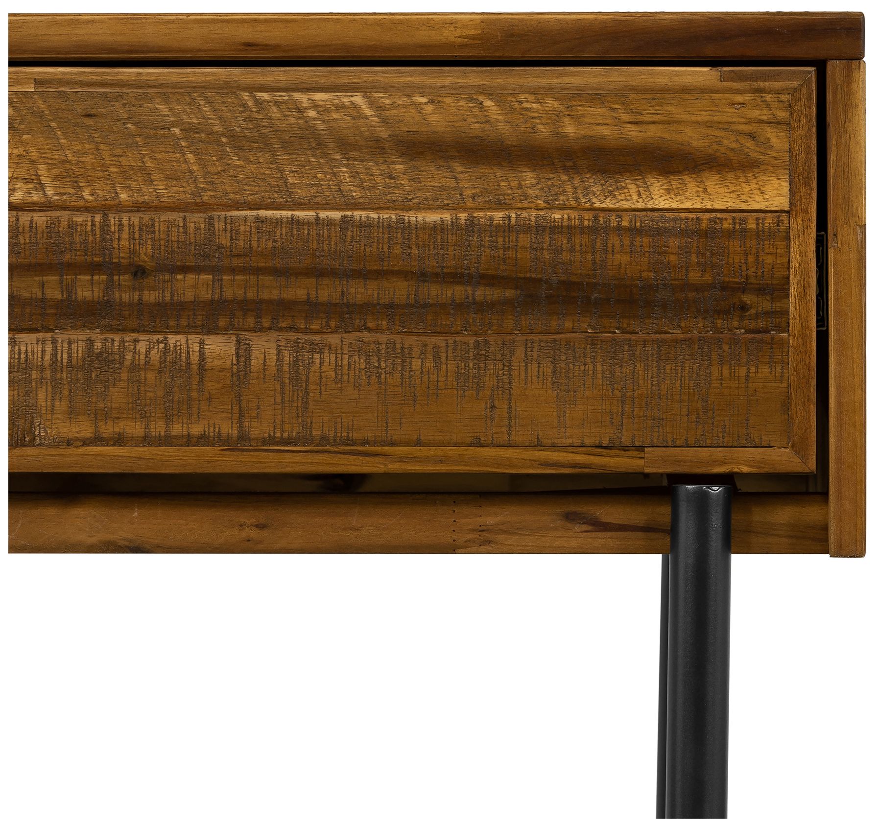 Image 7 Cusco Nightstand with 1 Drawer in Rustic Acacia Wood more views