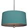 Custis Collection 25 1/2" Wide Mayo Teal Pendant