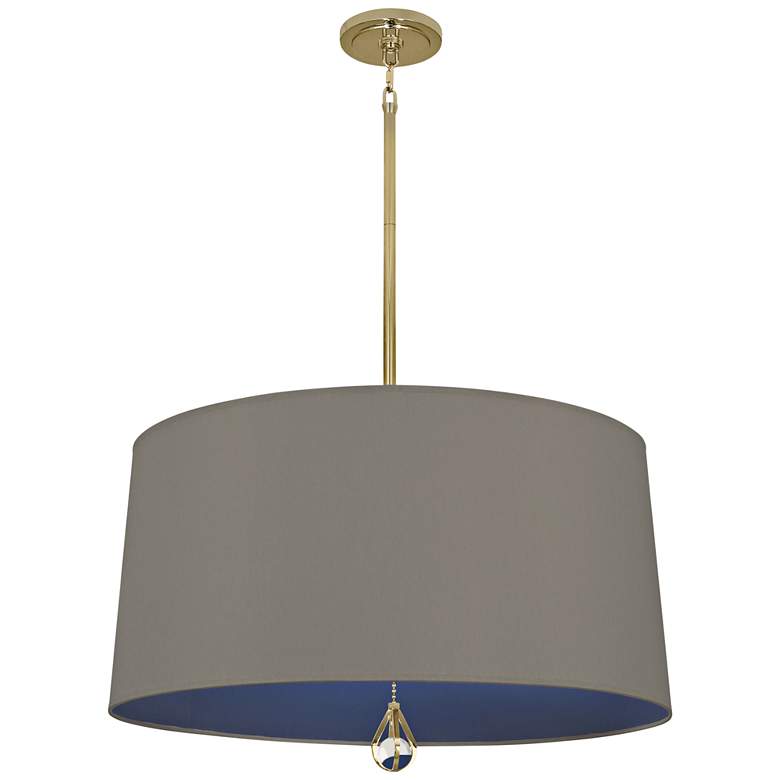 Image 2 Custis Collection 25 1/2"W Carter Gray and Ink Blue Pendant